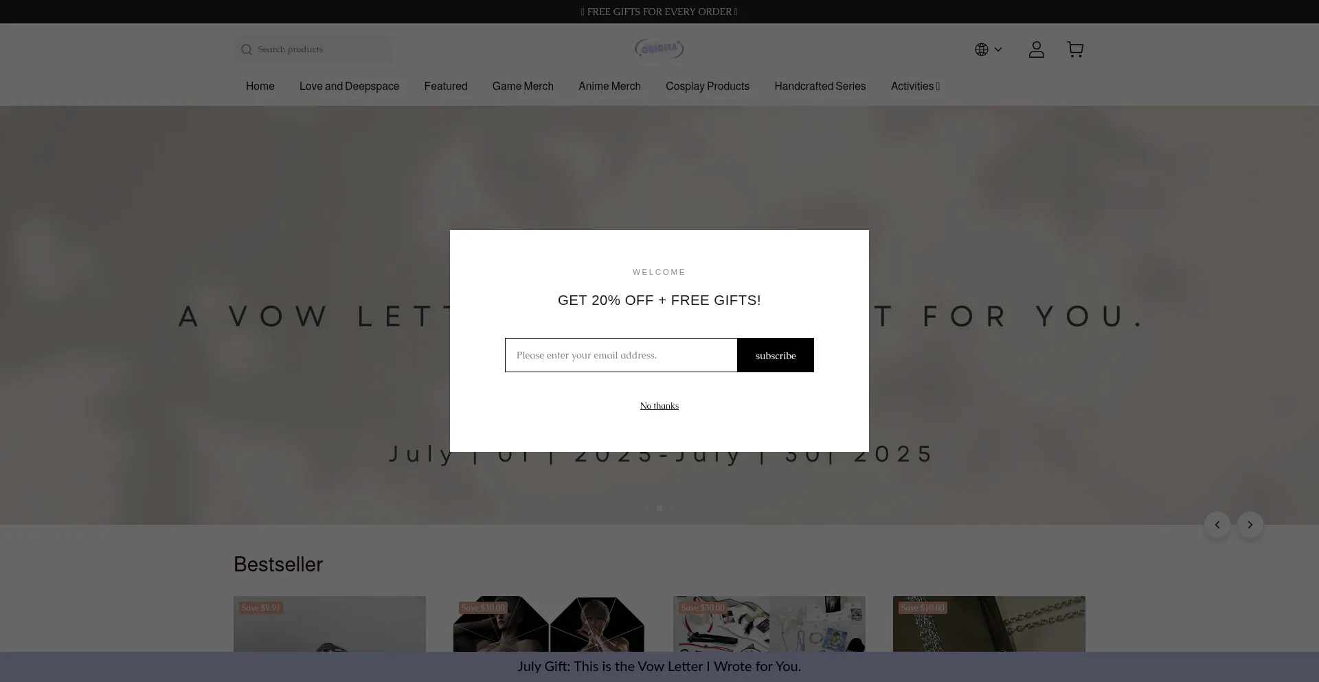 Website screenshot of Chicisa.com