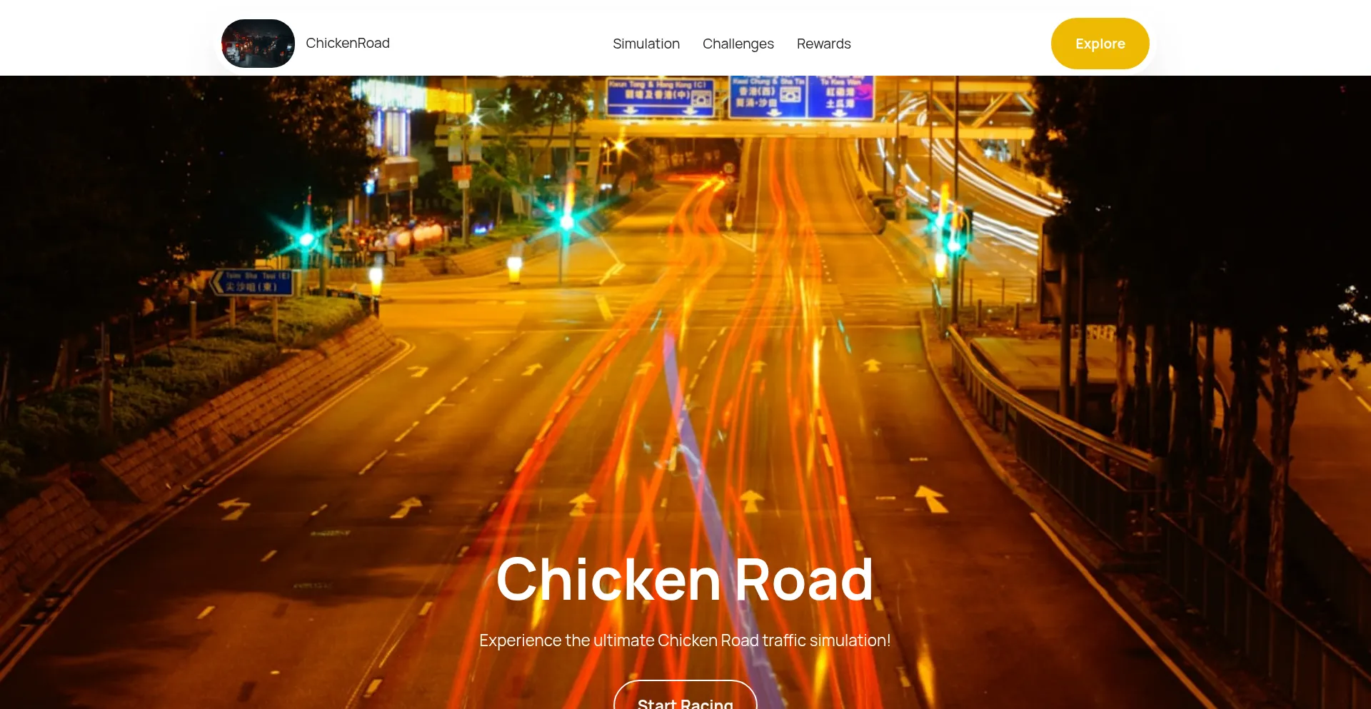 Website screenshot of Chickenroadkunqhr.info