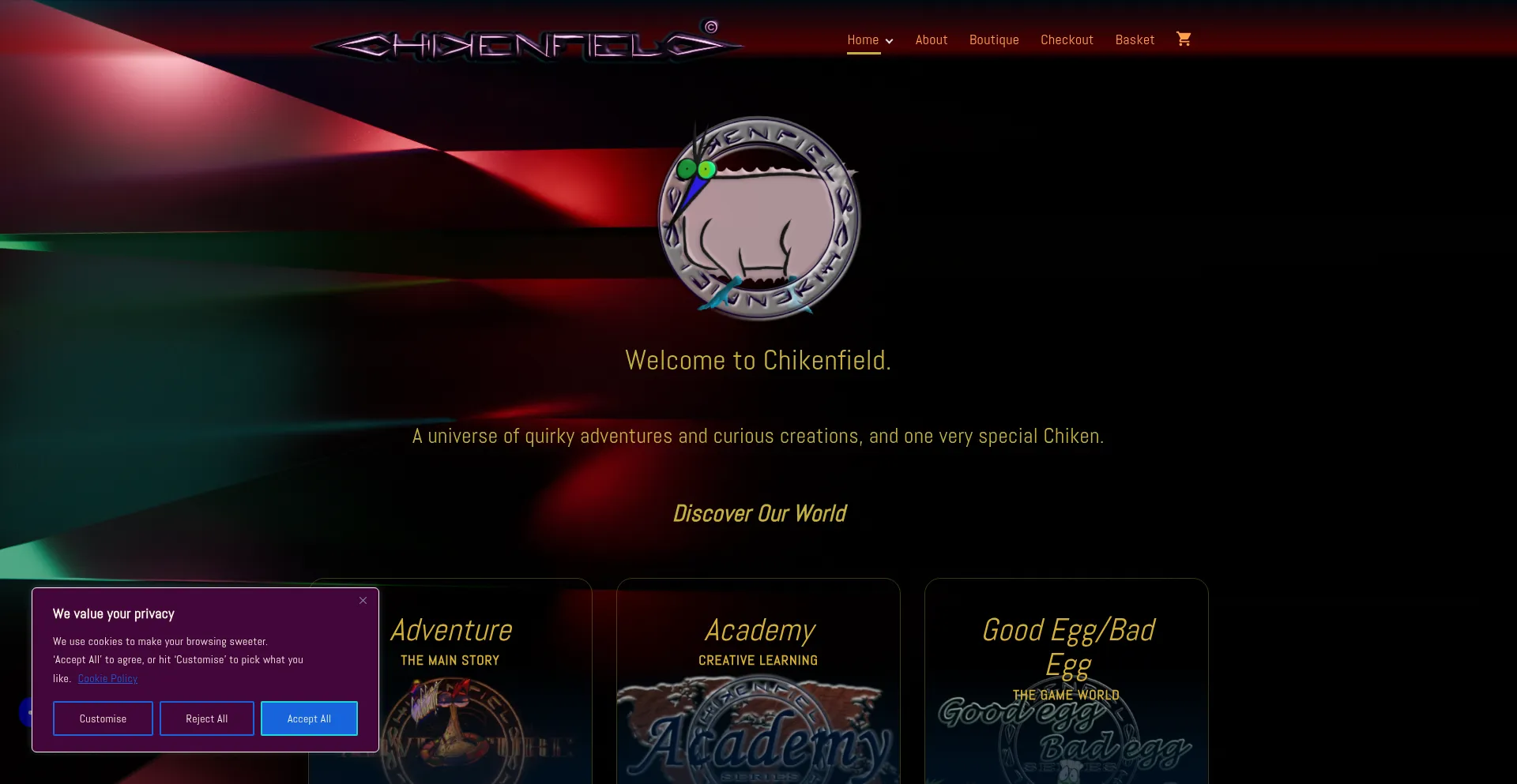 Chikenfield.com Screenshot