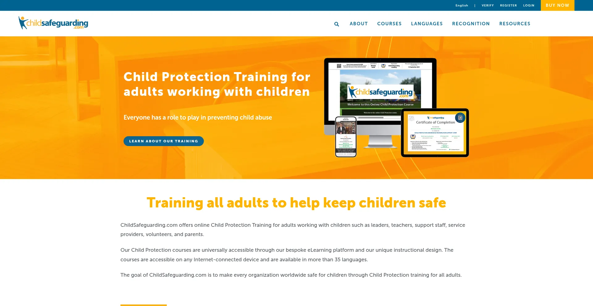 Childsafeguarding.com Screenshot