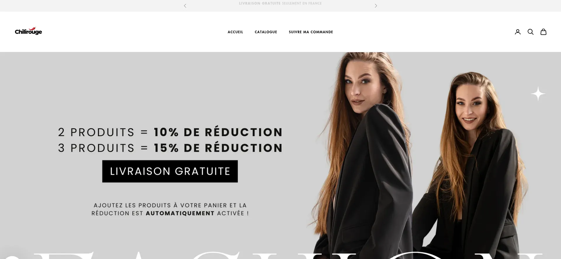Website screenshot of Chilirouge.com