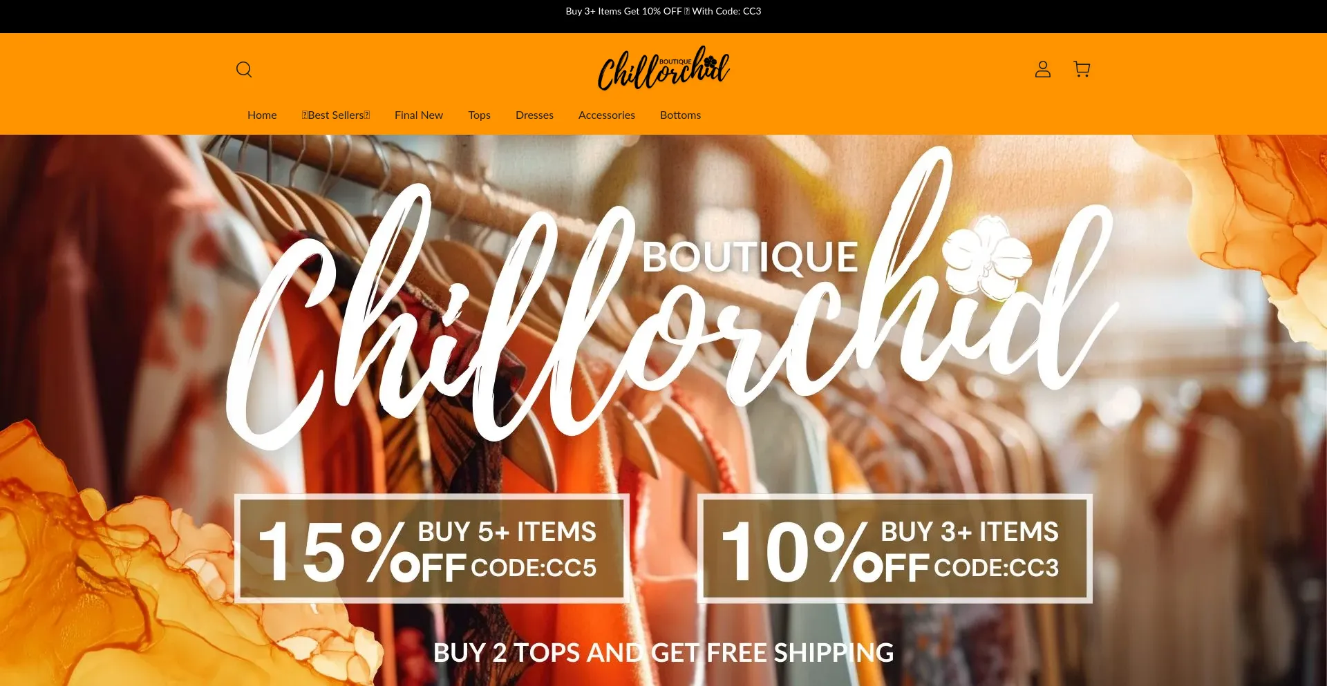 Website screenshot of Chillorchid.com