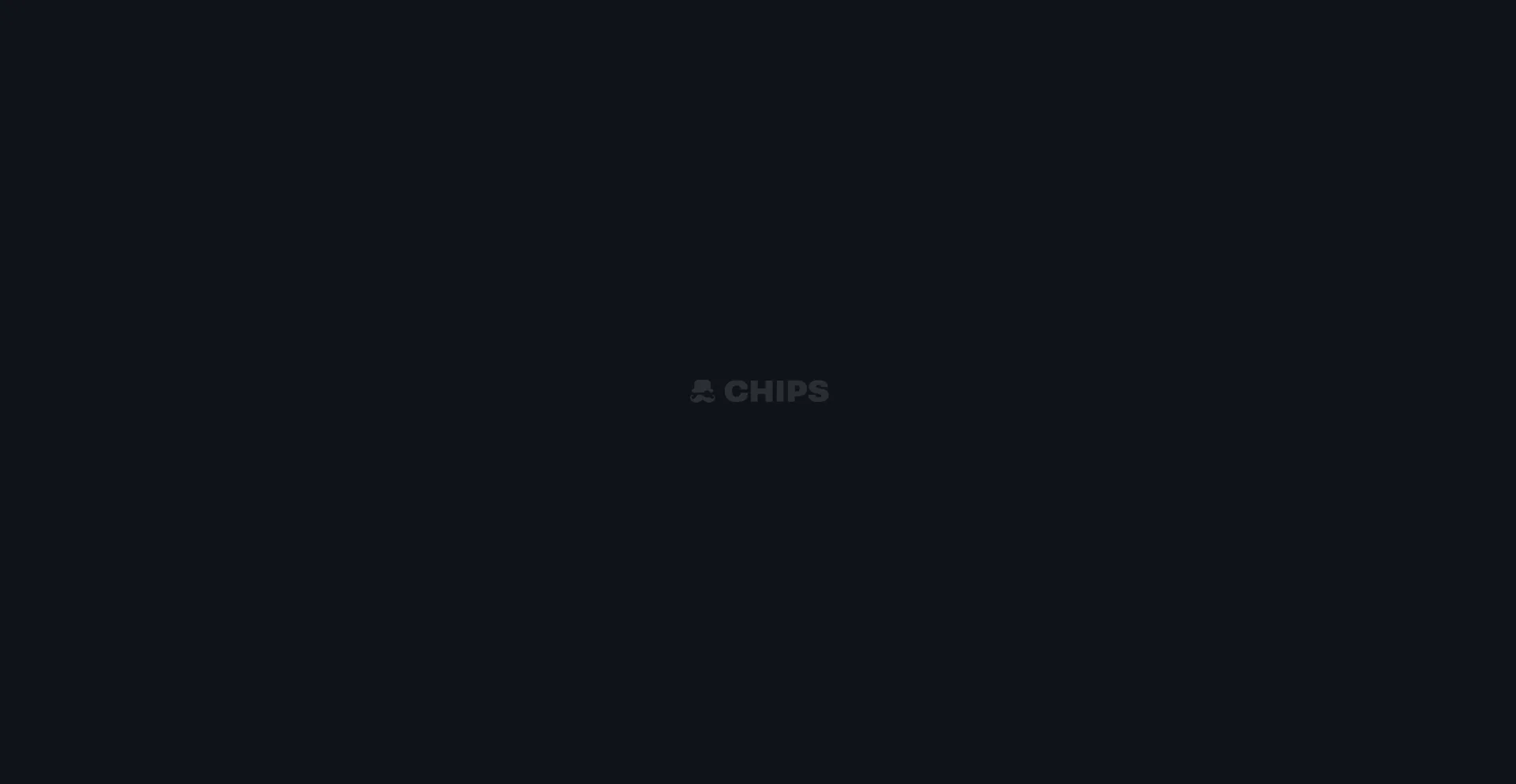 Website screenshot of Chips.gg