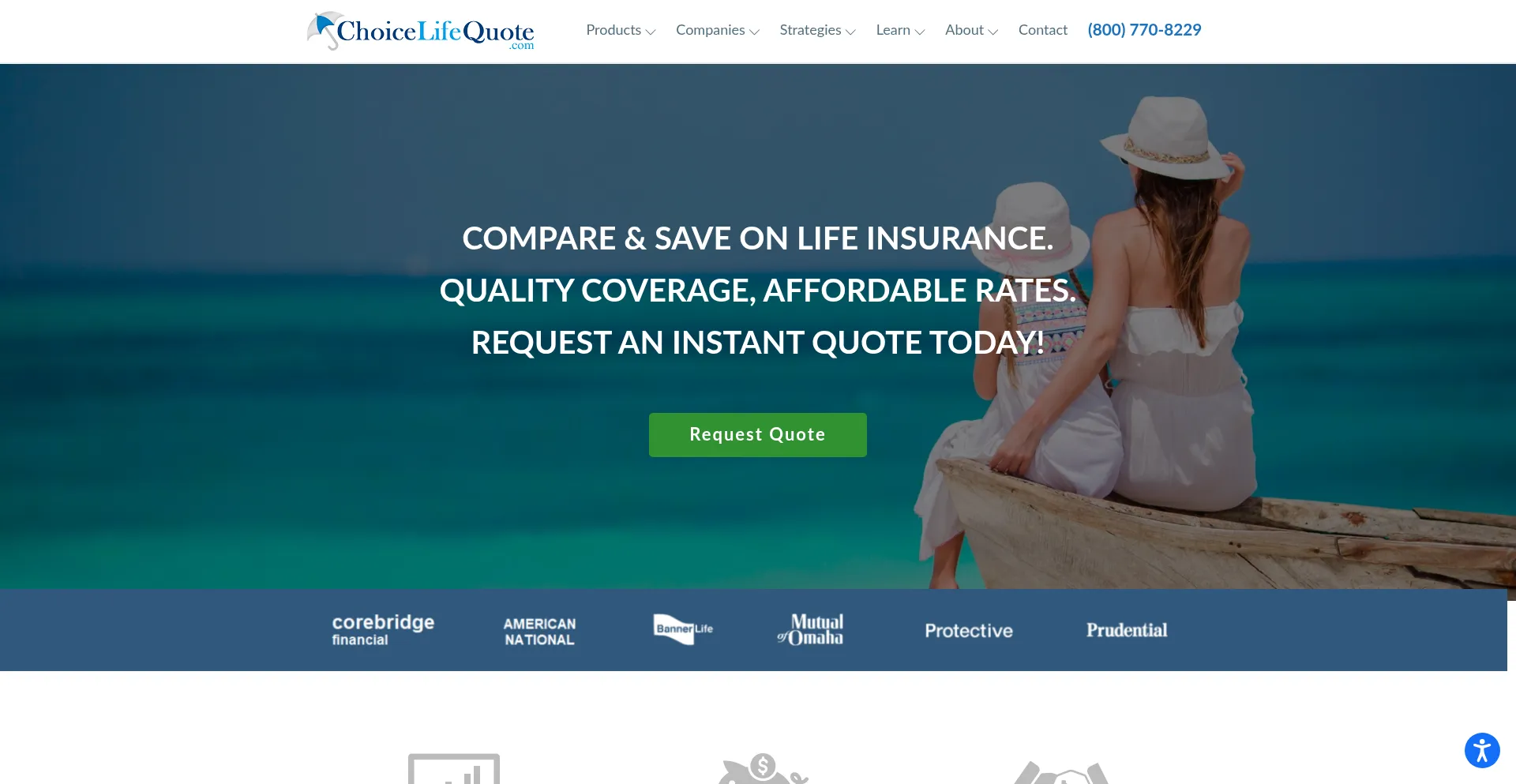 Choicelifequote.com Screenshot