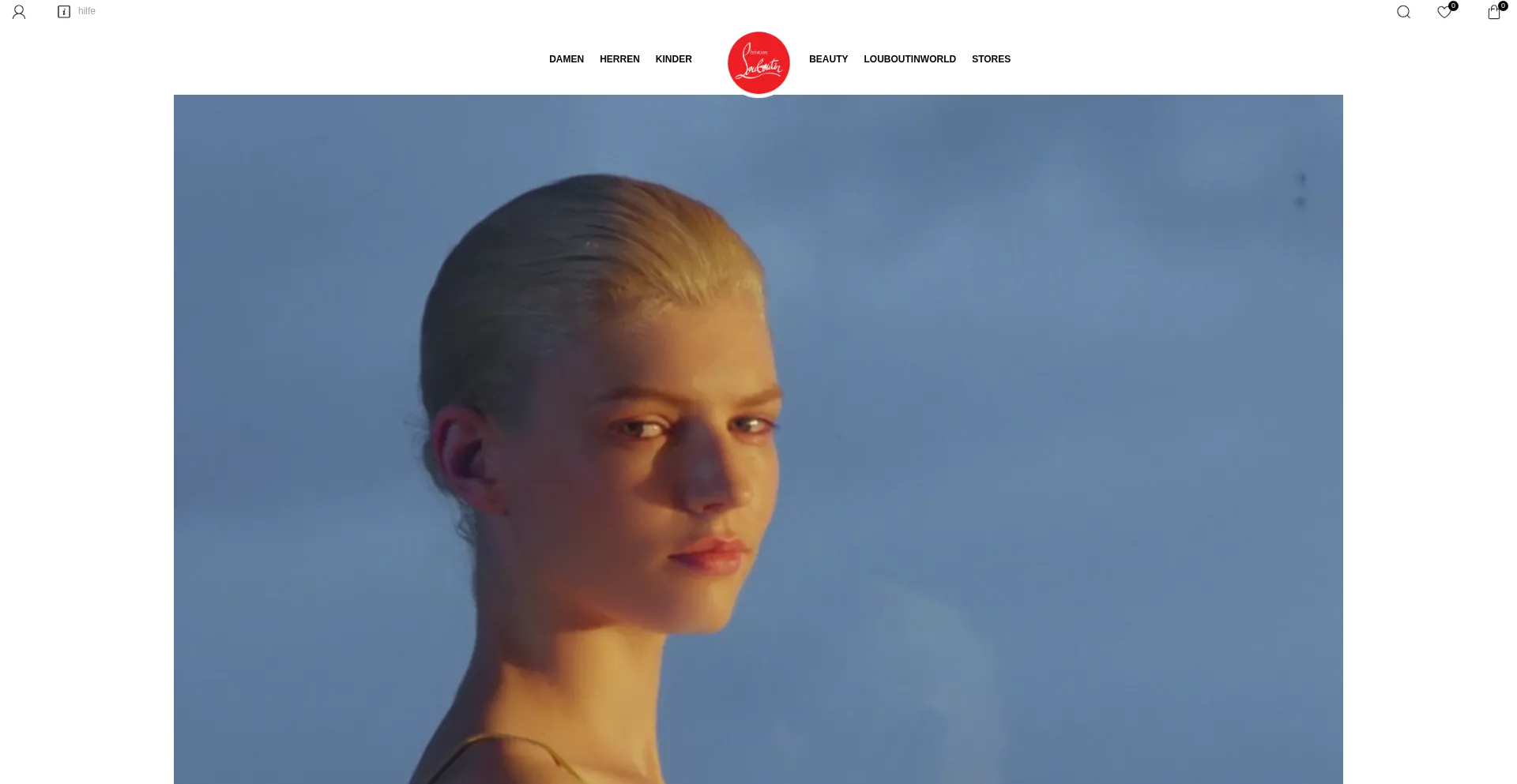 Website screenshot of Christianlouboutinshop.de