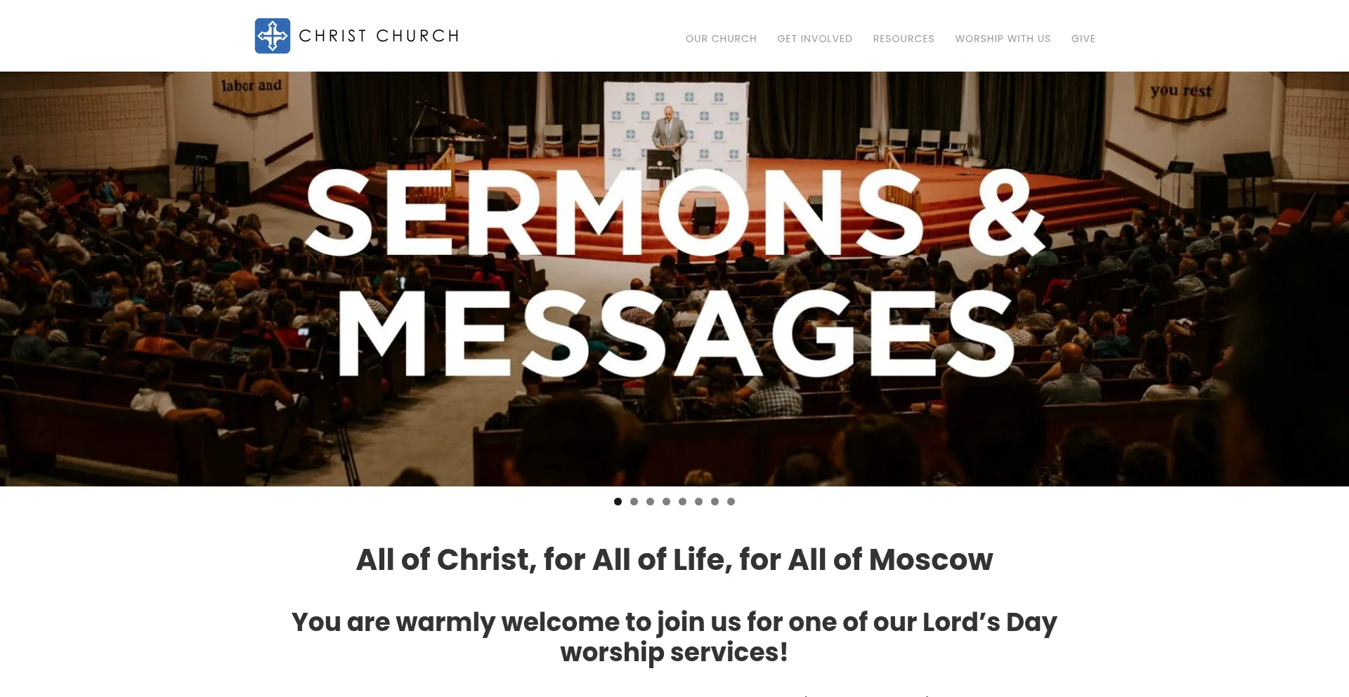 Website screenshot of Christkirk.com