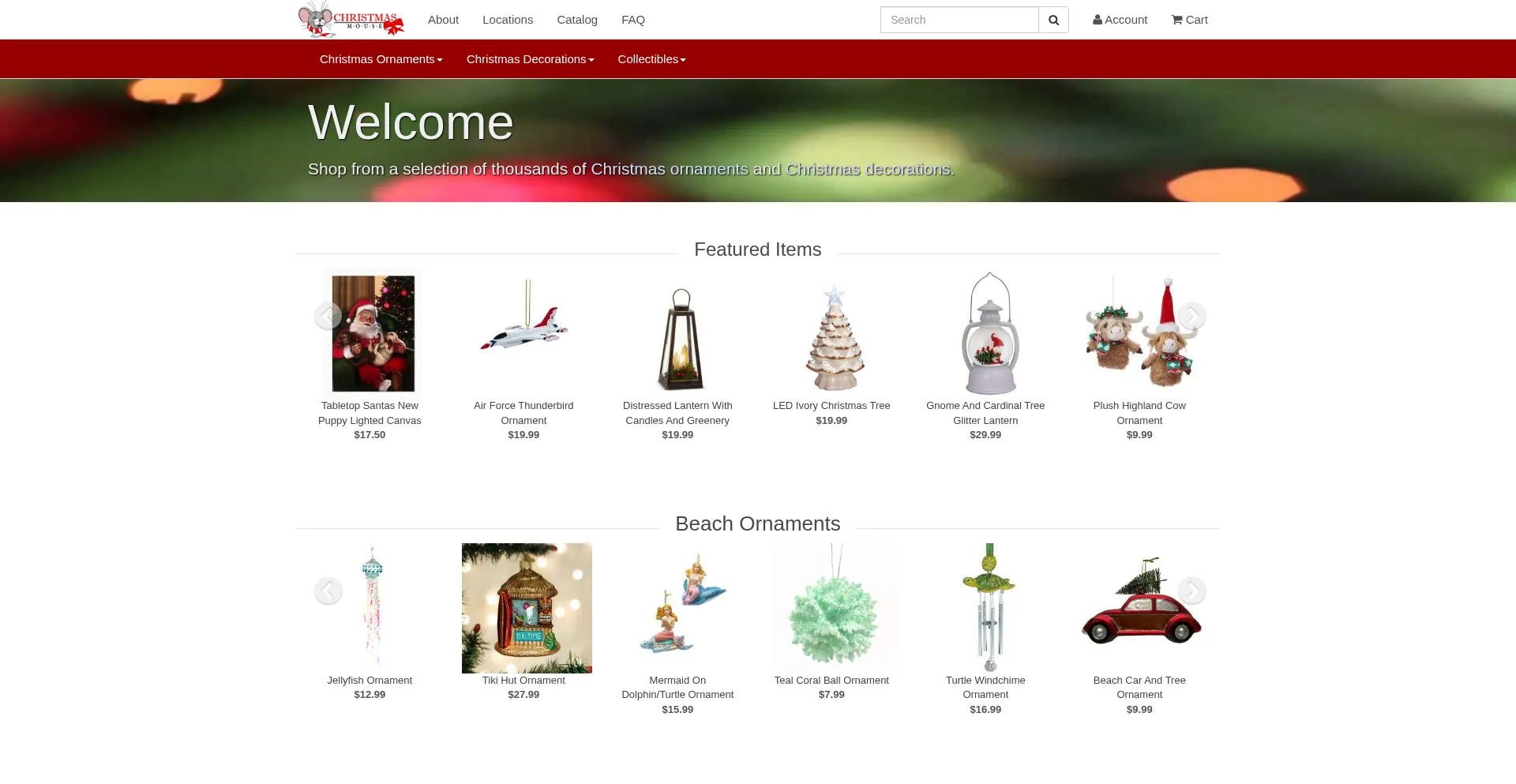 Christmasmouse.com Screenshot