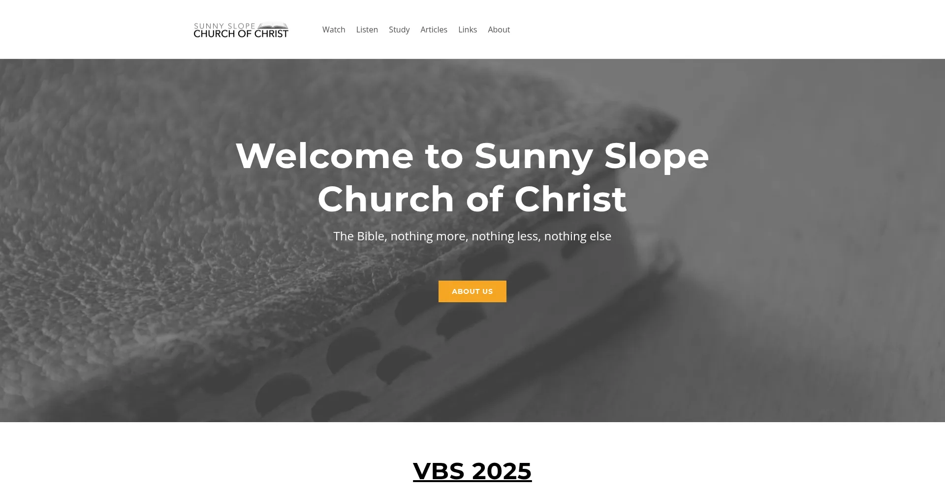 Website screenshot of Churchofchrist.com
