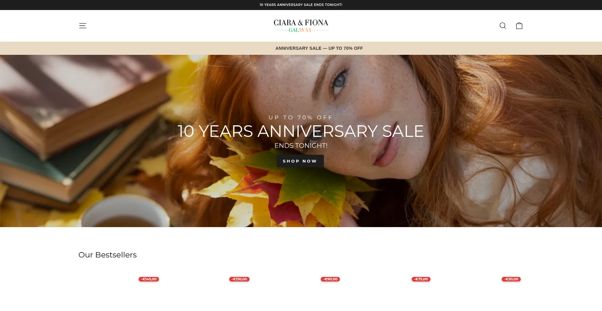 Ciarafiona.com Screenshot