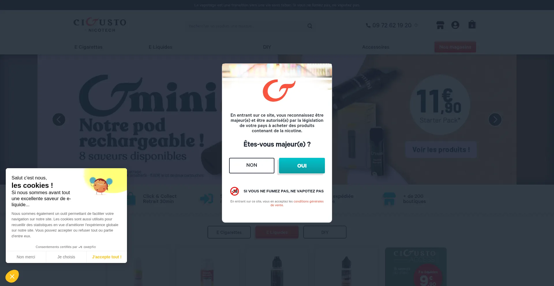 Cigusto.com Screenshot