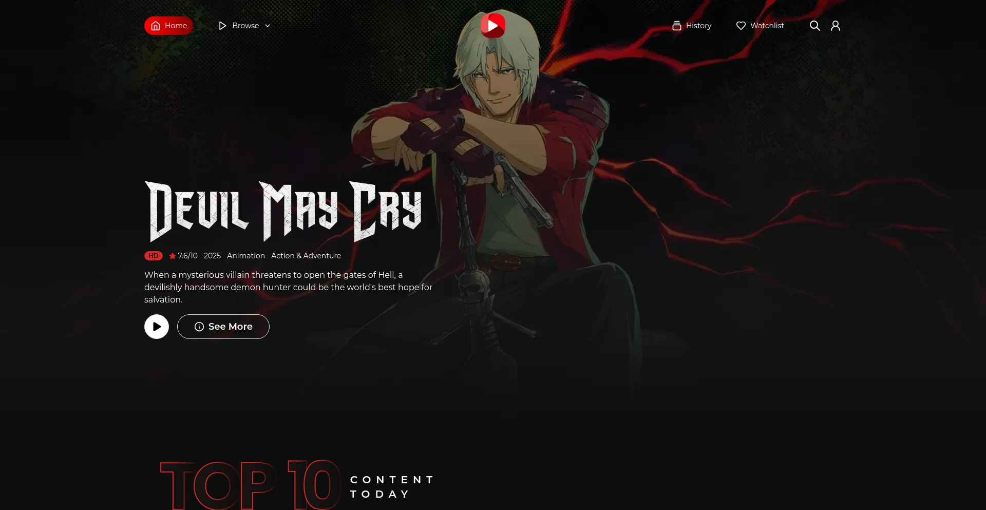 Website screenshot of Cineby.app
