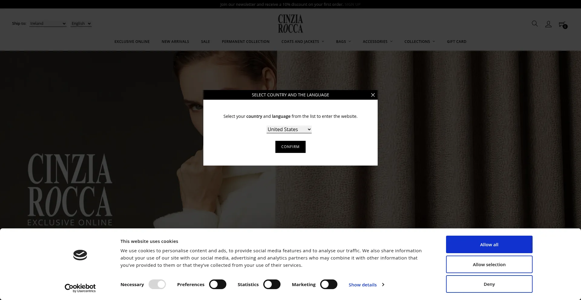 Cinziarocca.com Screenshot
