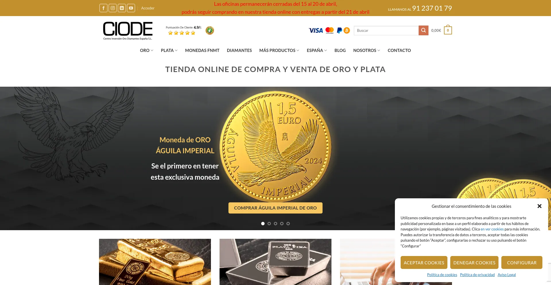 Website screenshot of Ciode.es