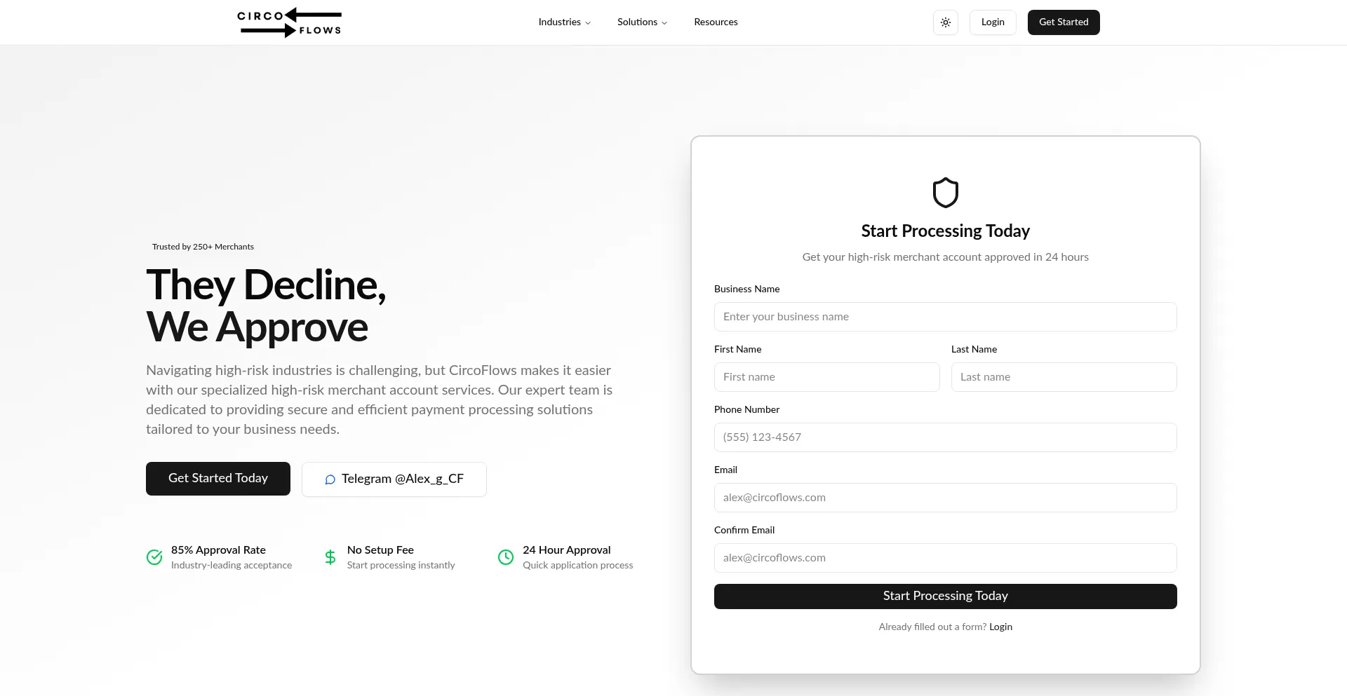 Circoflows.com Screenshot