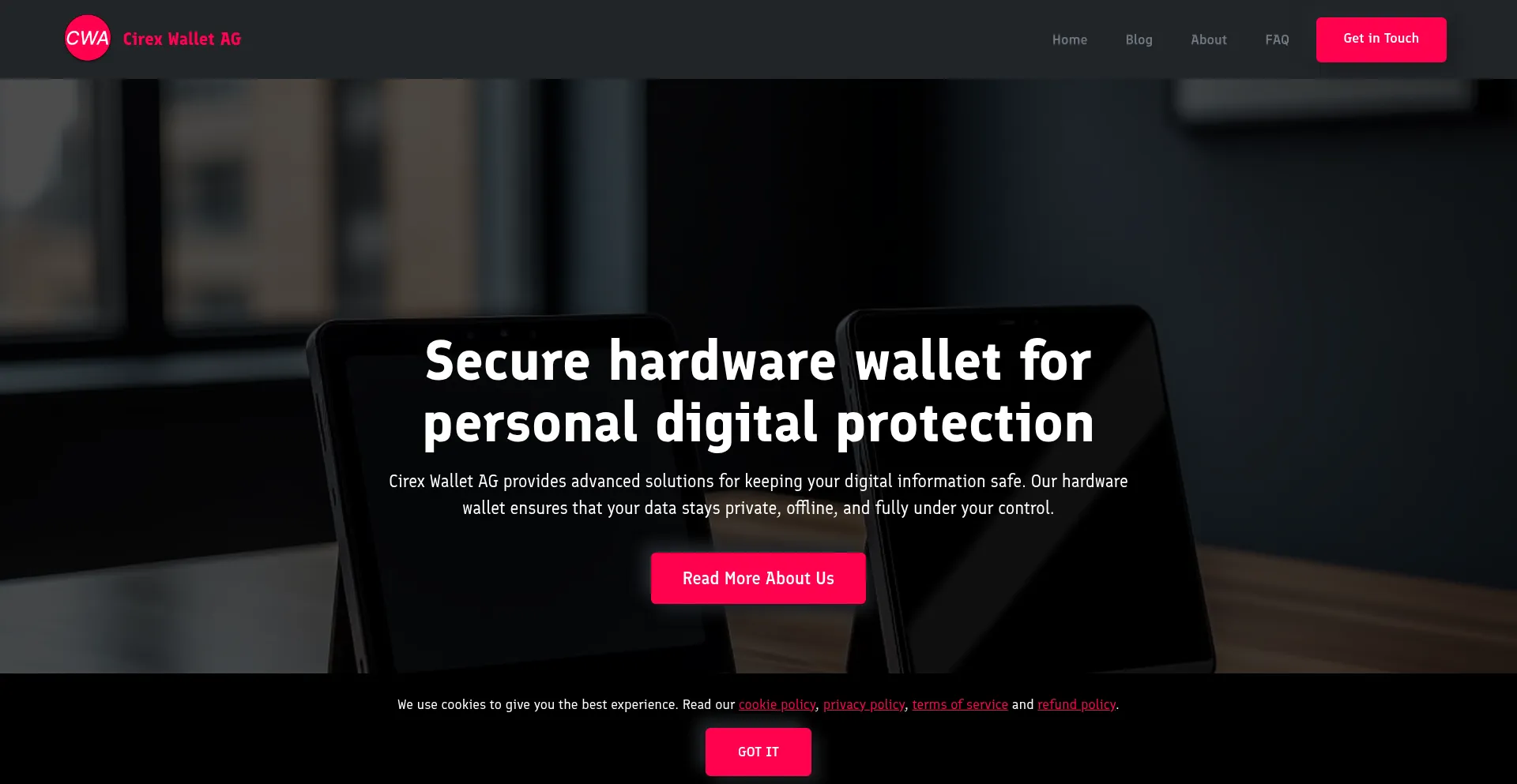 Cirexwallet.co.com Screenshot