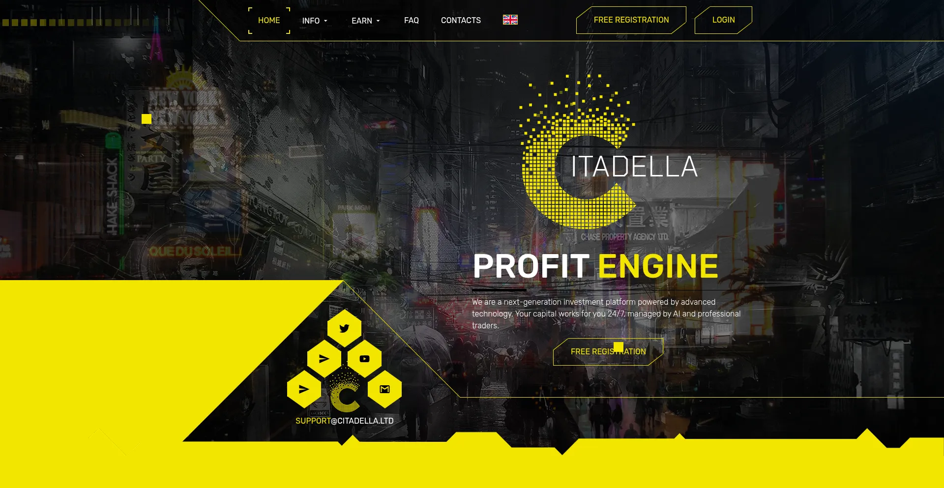 Website screenshot of Citadella.ltd
