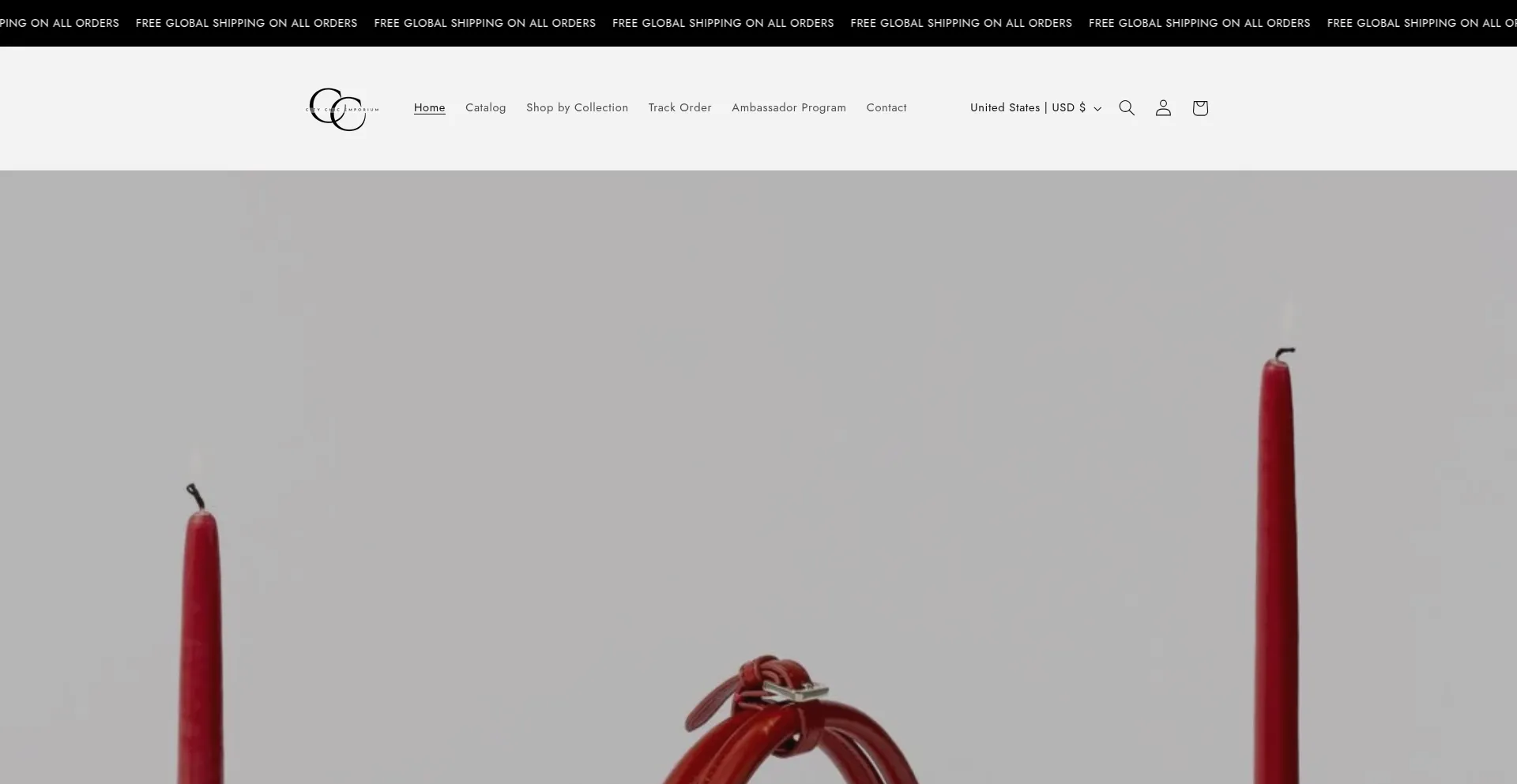 Website screenshot of Citychicemporium.com