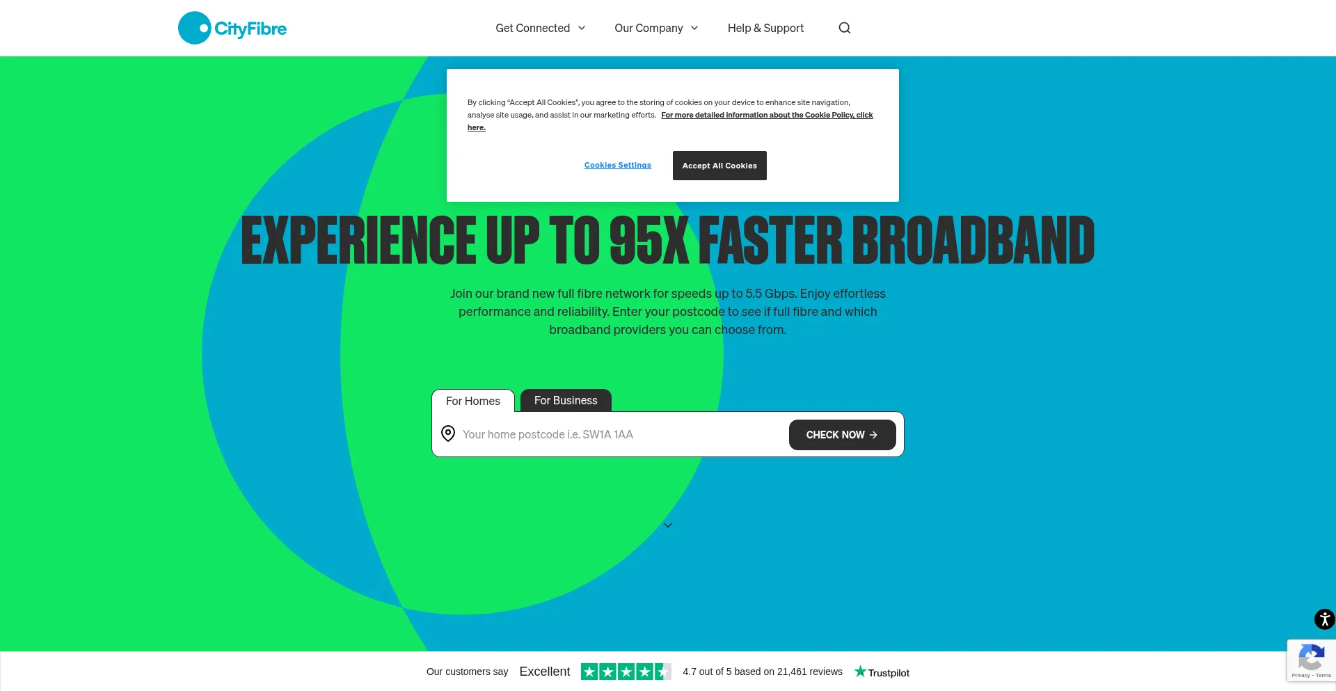 Cityfibre.com Screenshot