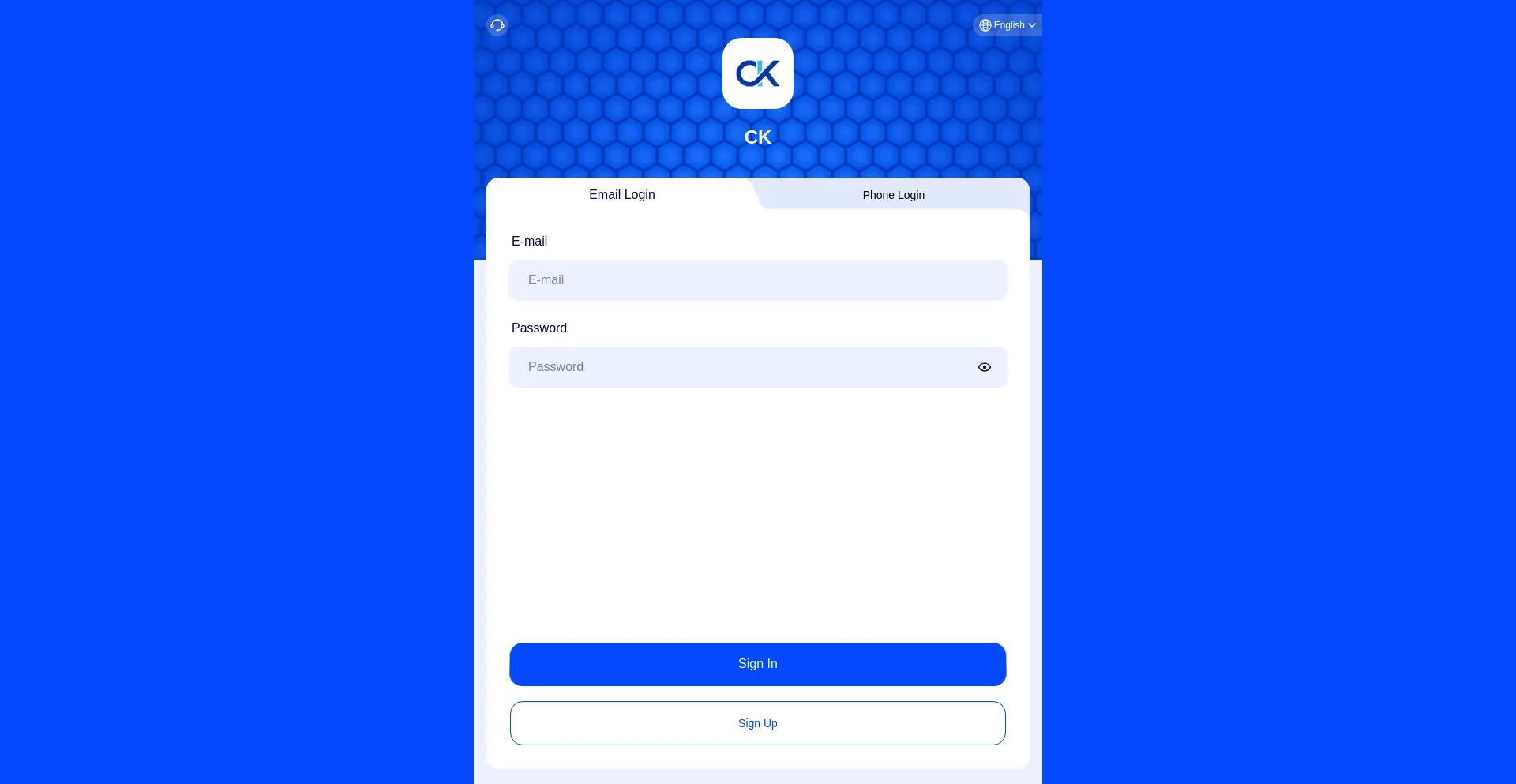 Website screenshot of Ckckck.net