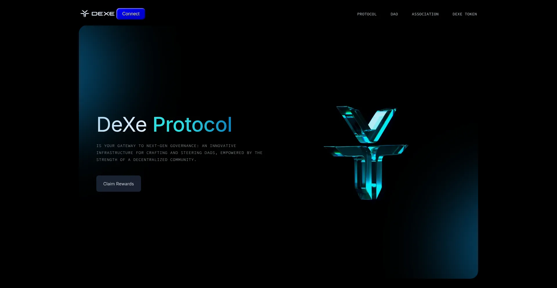 Website screenshot of Claim.dexenetwork.click