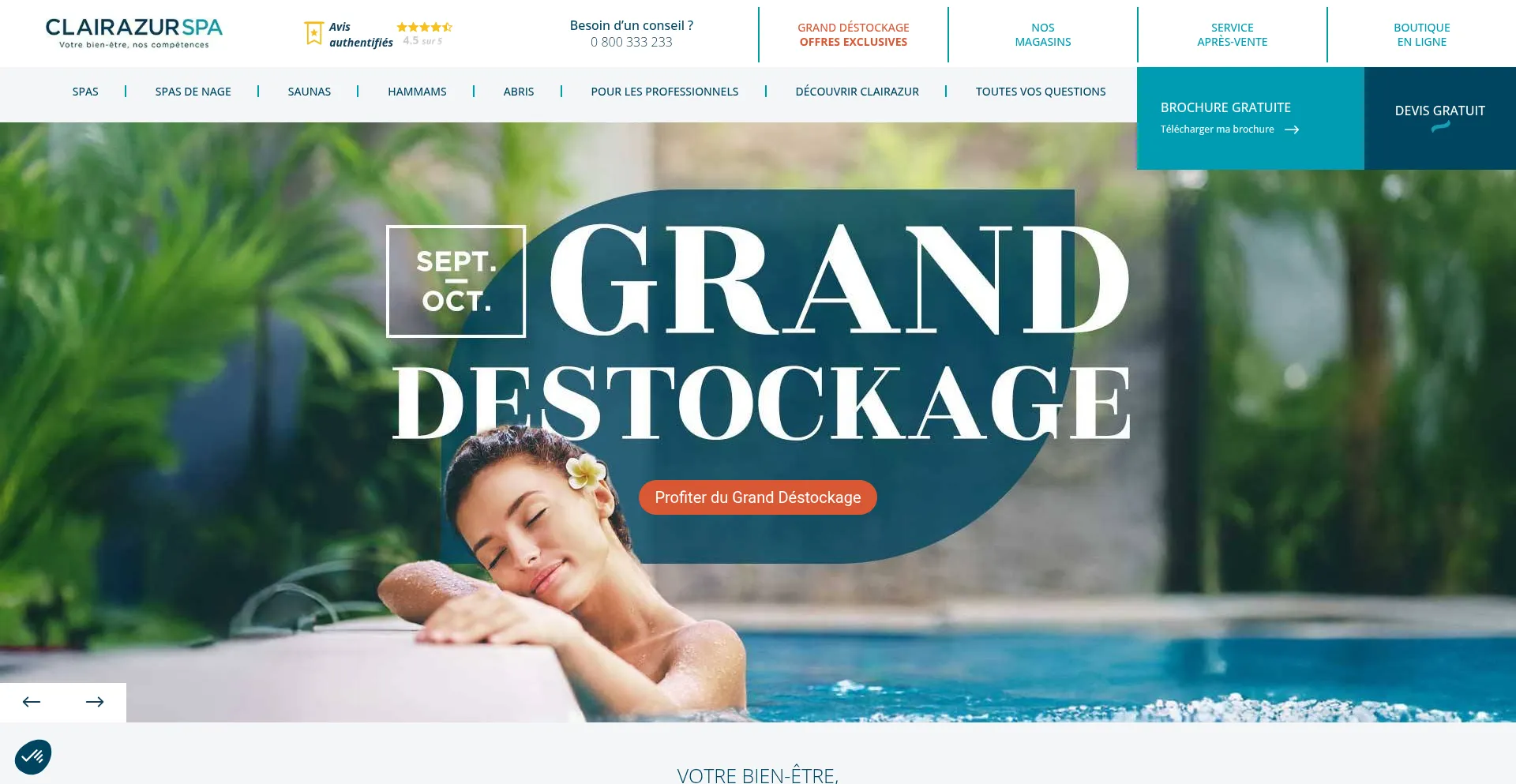 Clairazur.com Screenshot