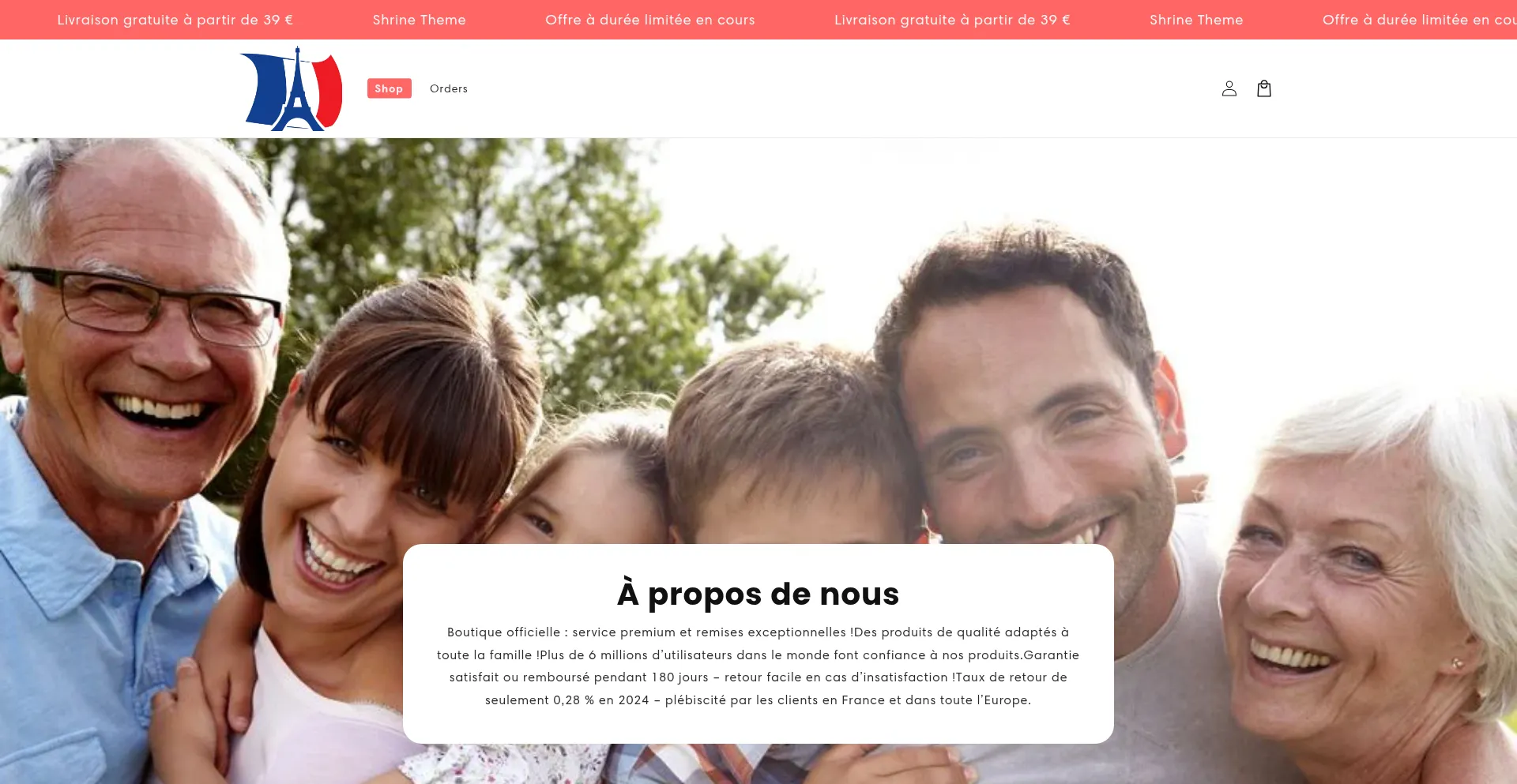 Website screenshot of Clairezon.com