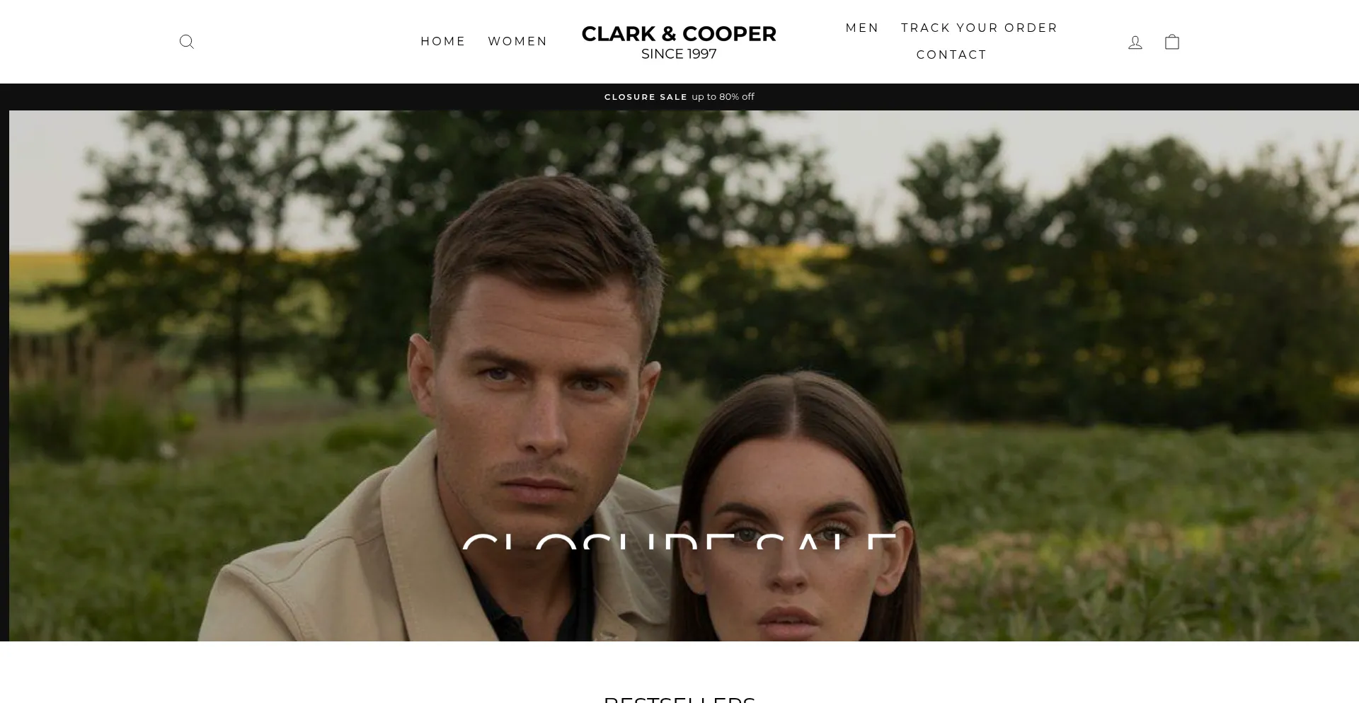 Website screenshot of Clarkandcooper.com