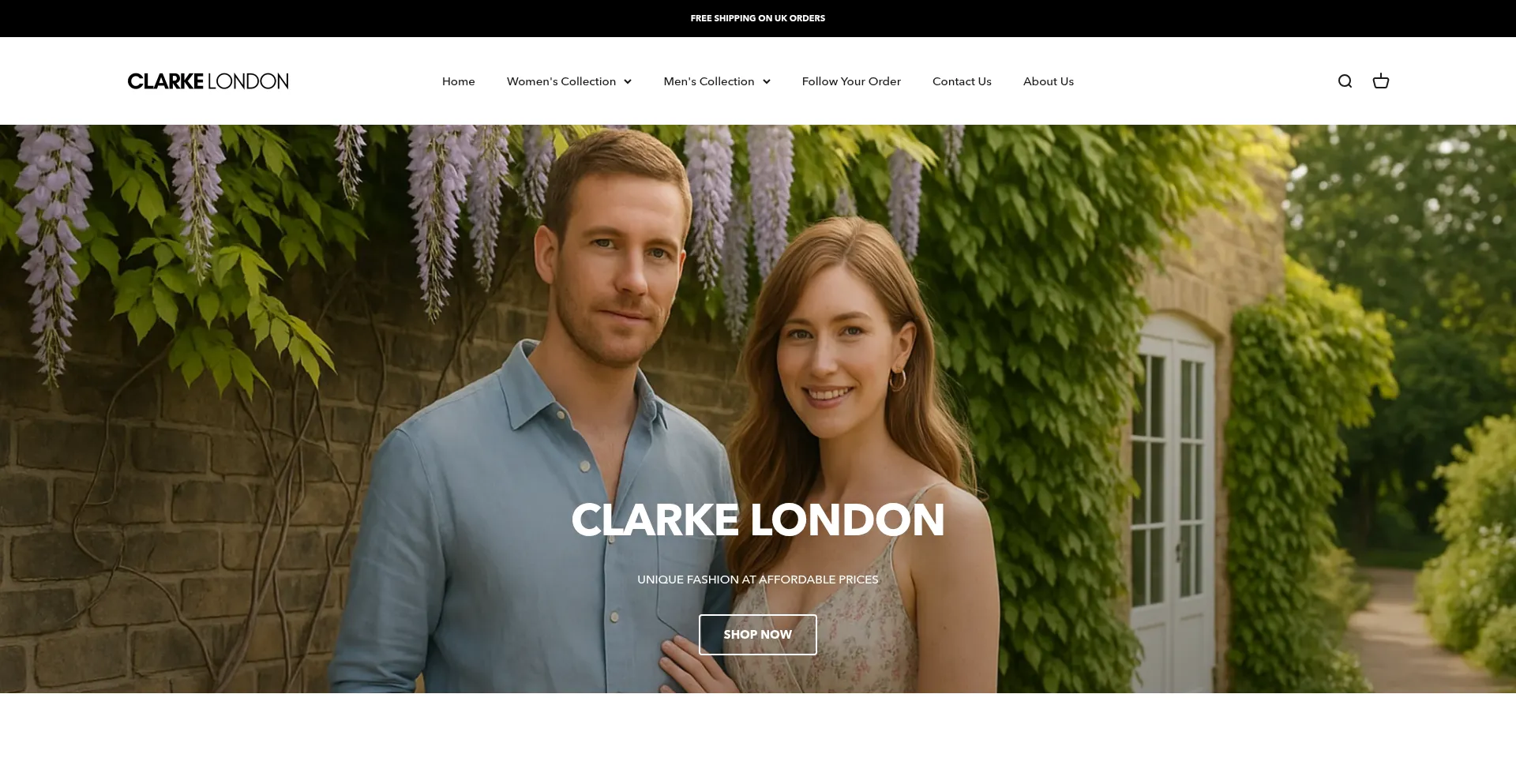 Website screenshot of Clarke-london.com