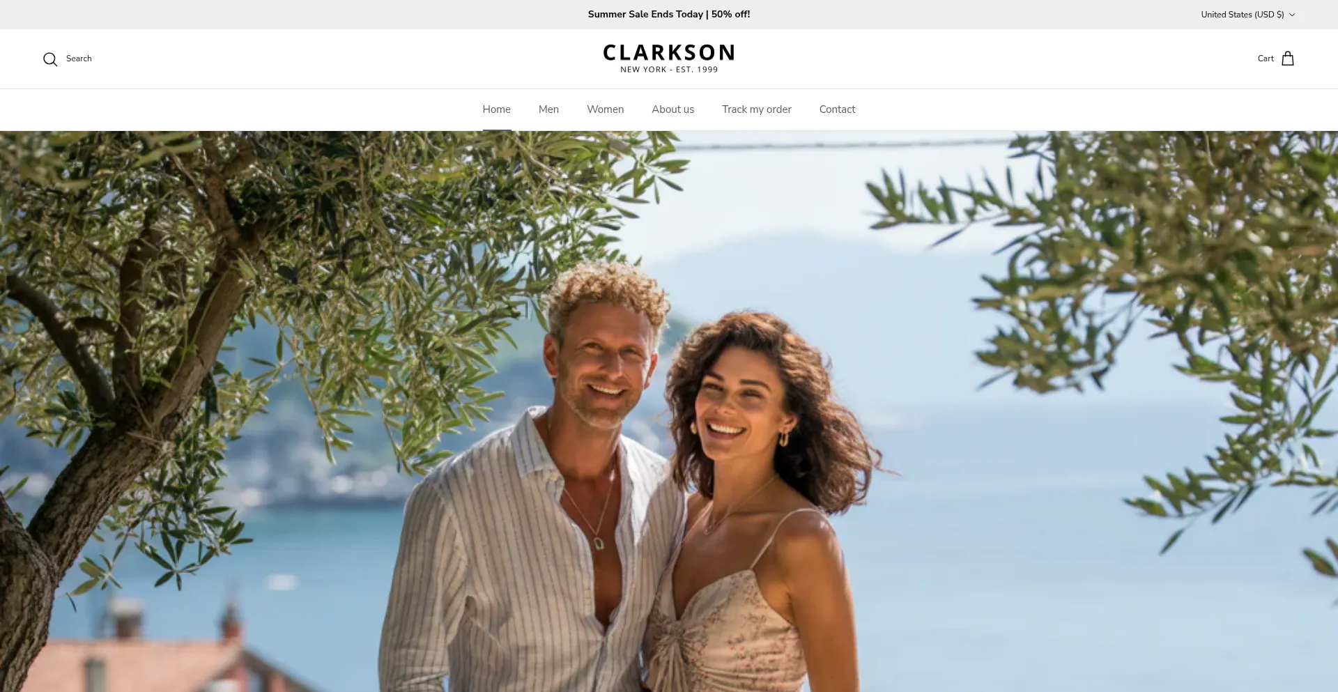 Website screenshot of Clarkson-nyc.com