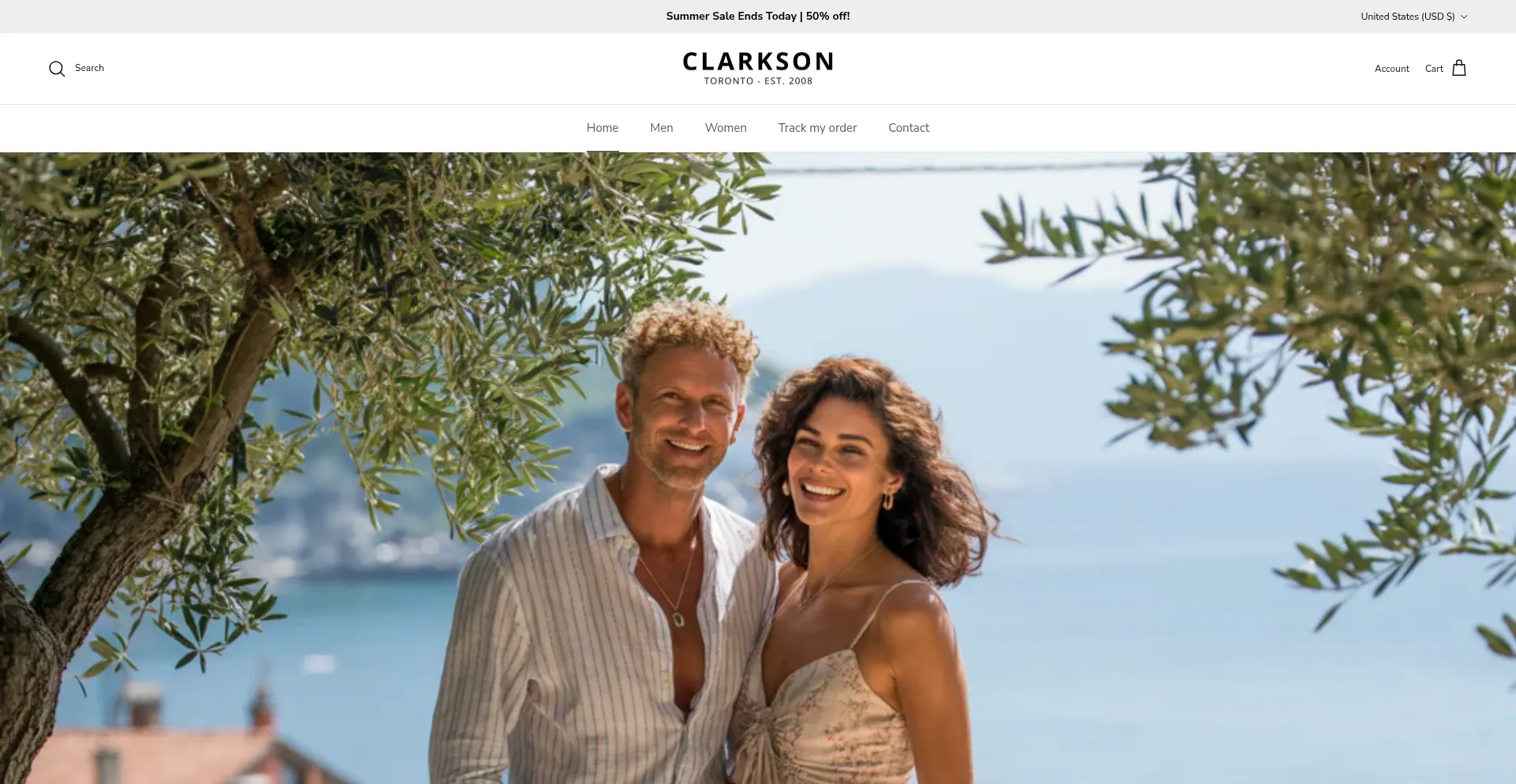 Website screenshot of Clarkson-toronto.com