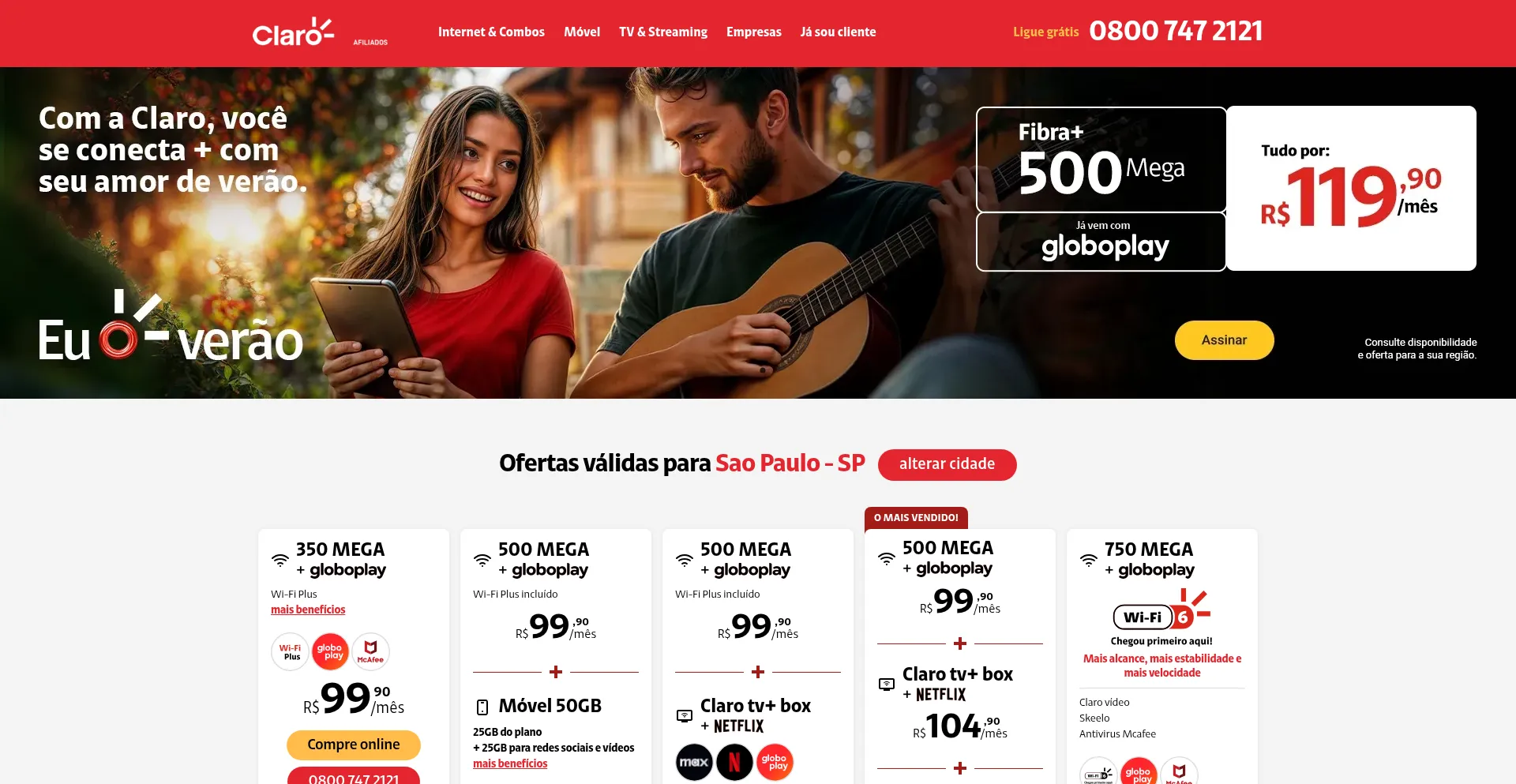 Website screenshot of Claronet.com