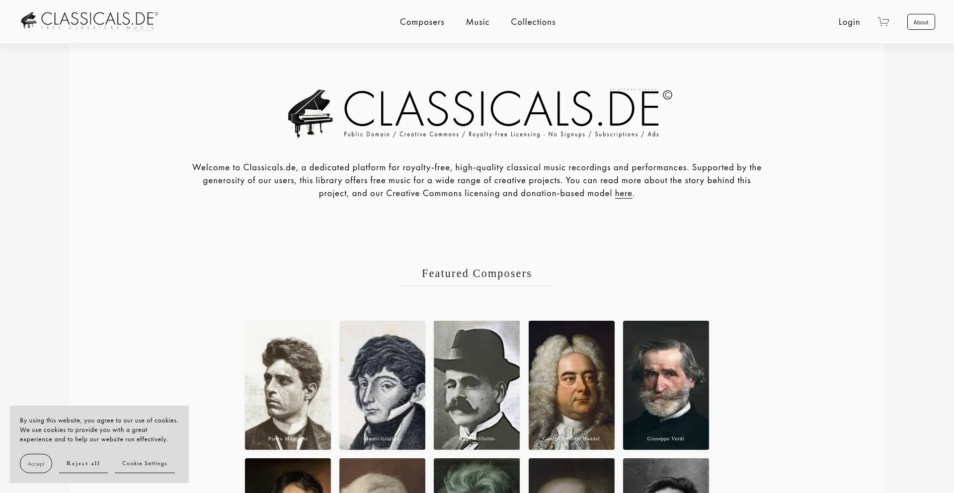 Classicals.de Screenshot