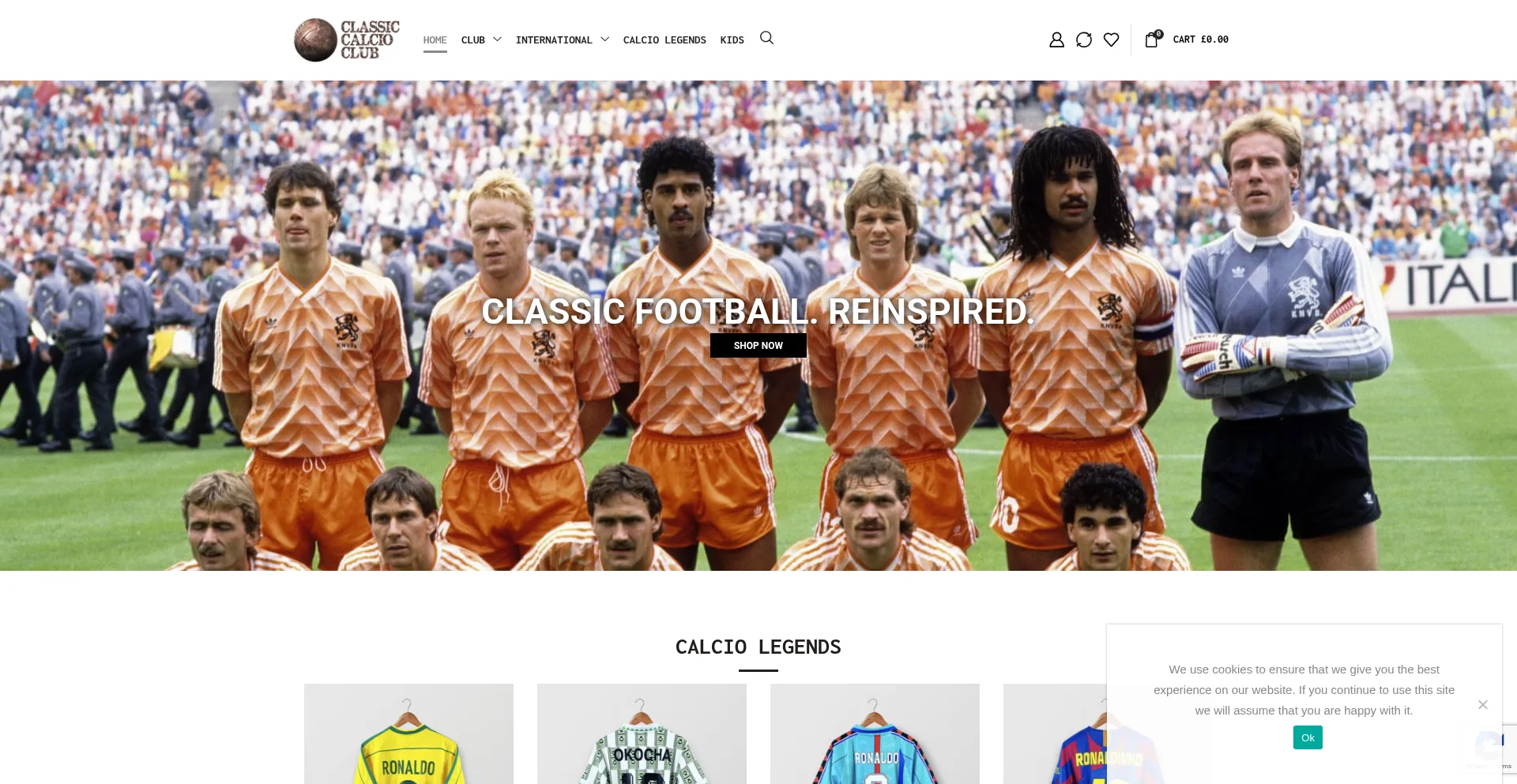 Classiccalcioclub.com Screenshot
