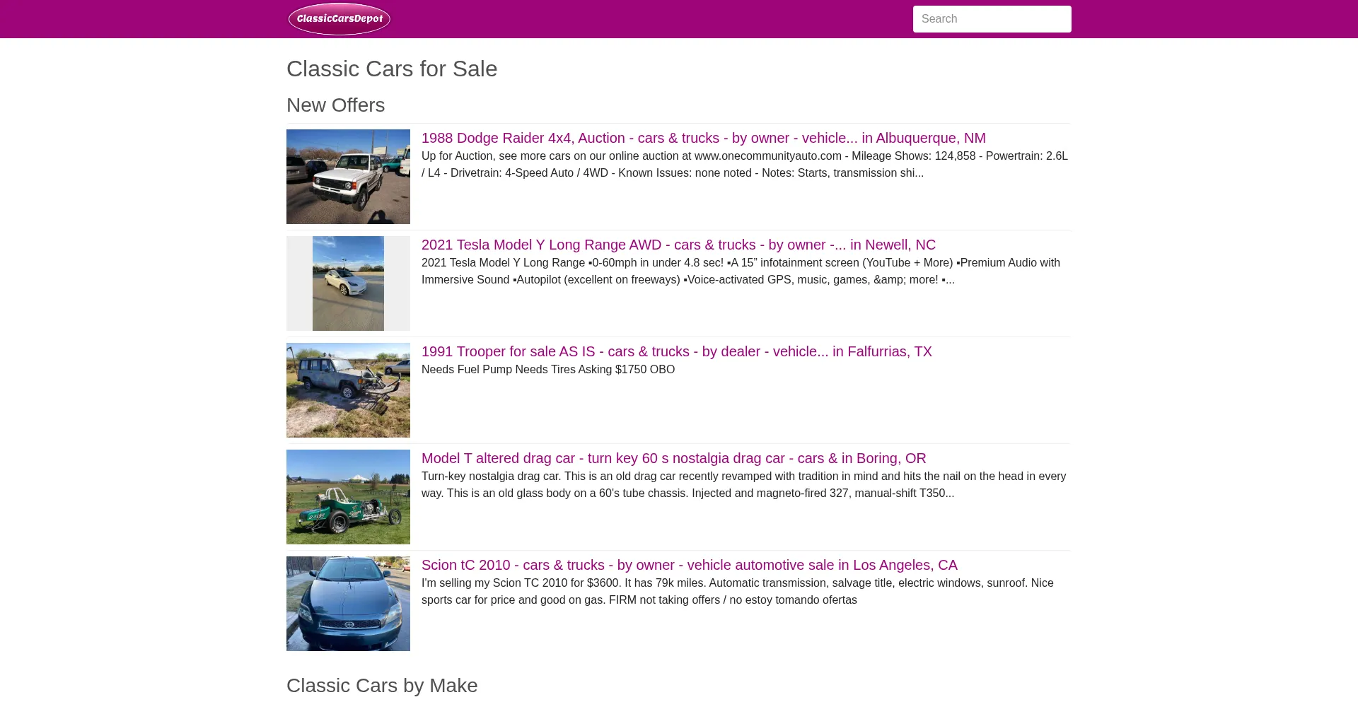 Is Classiccarsdepot.com Safe?