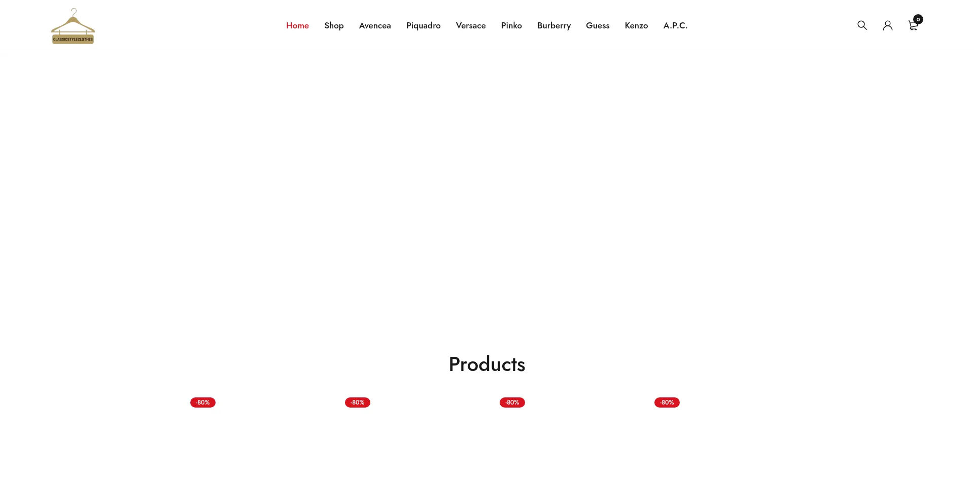 Website screenshot of Classicstyleclothes.com