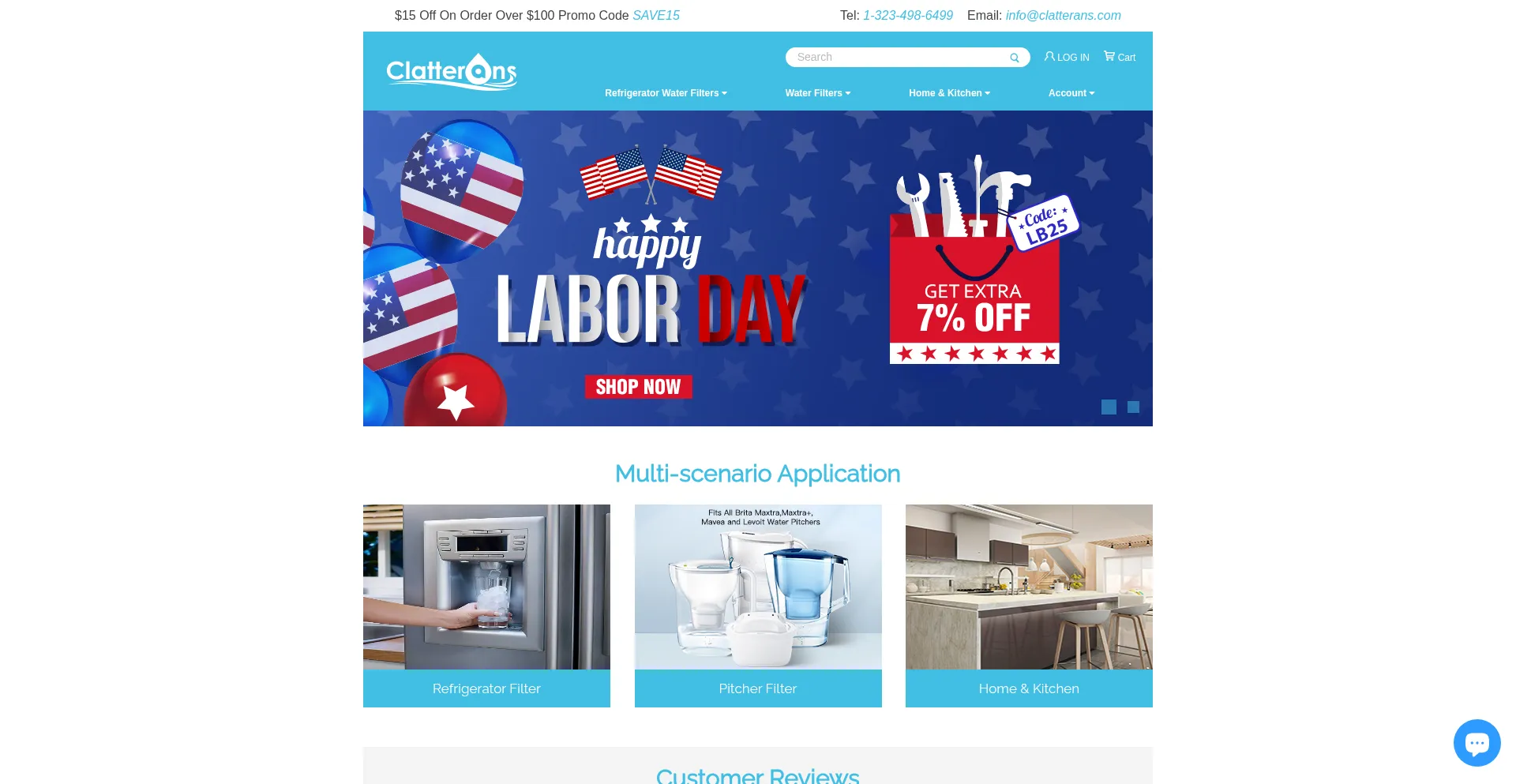 Clatterans.com Screenshot