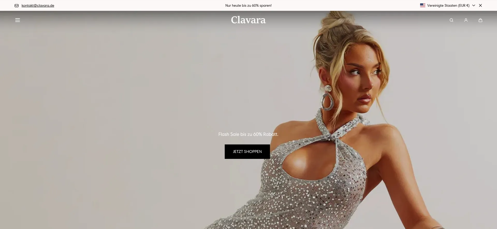 Website screenshot of Clavara.de