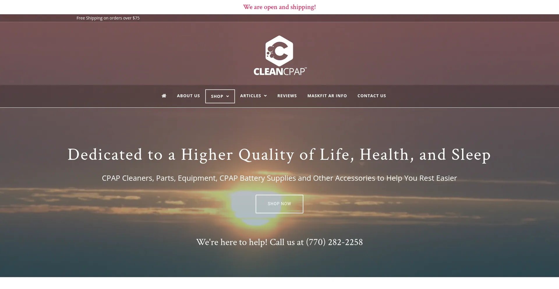 Website screenshot of Cleancpap.net