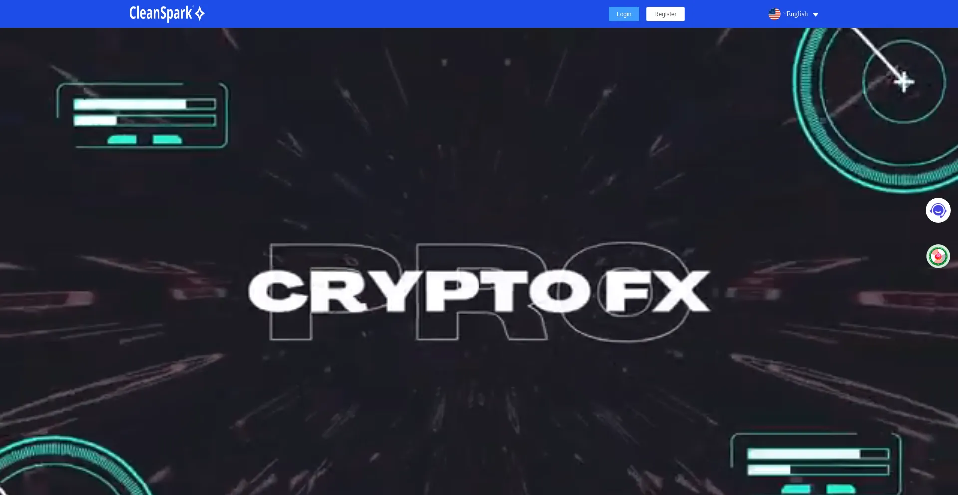 Website screenshot of Cleanspark-perfect.com