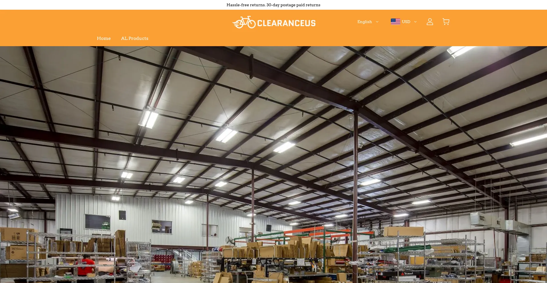Website screenshot of Clearanceus.com