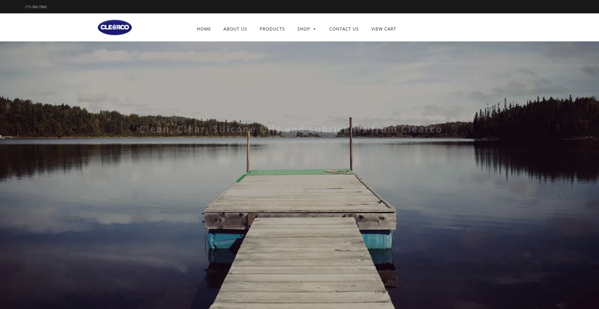 Website screenshot of Clearcoproducts.com