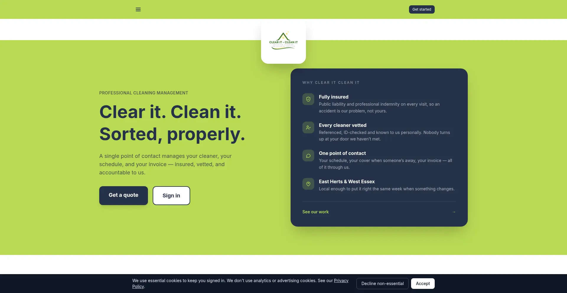 Clearitcleanit.co.uk