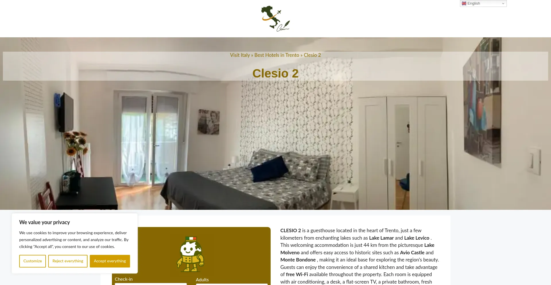 Website screenshot of Clesio-2.dreaminginrome.com