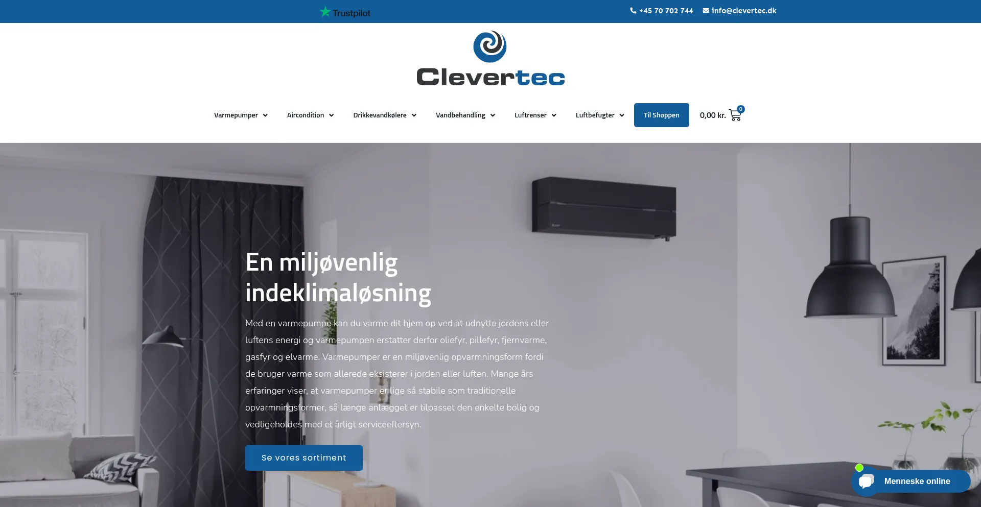 Clevertec.dk Screenshot