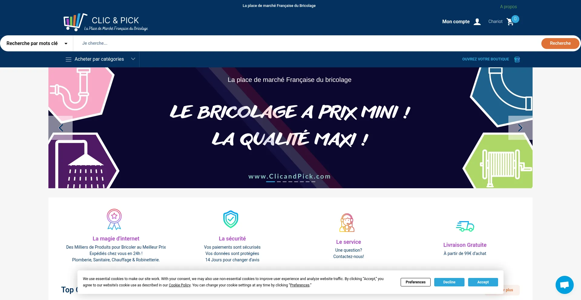 Clicandpick.com Screenshot