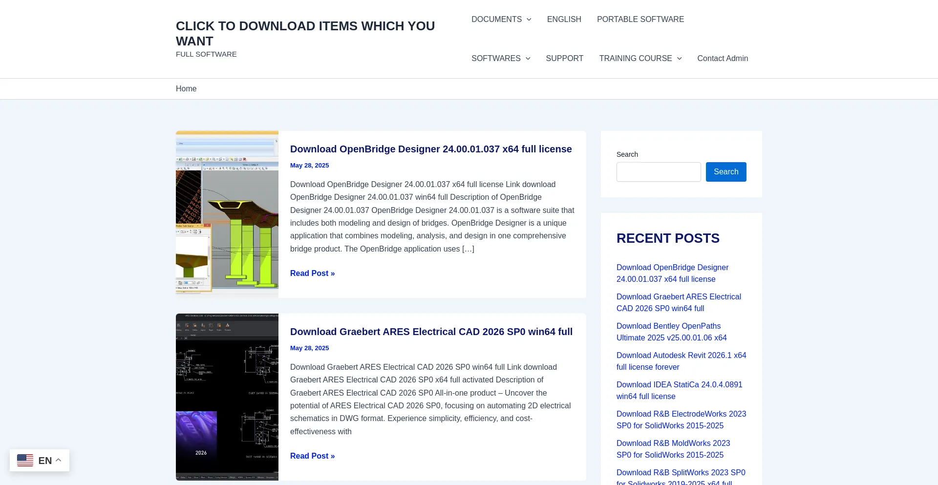 Website screenshot of Clickdown.org