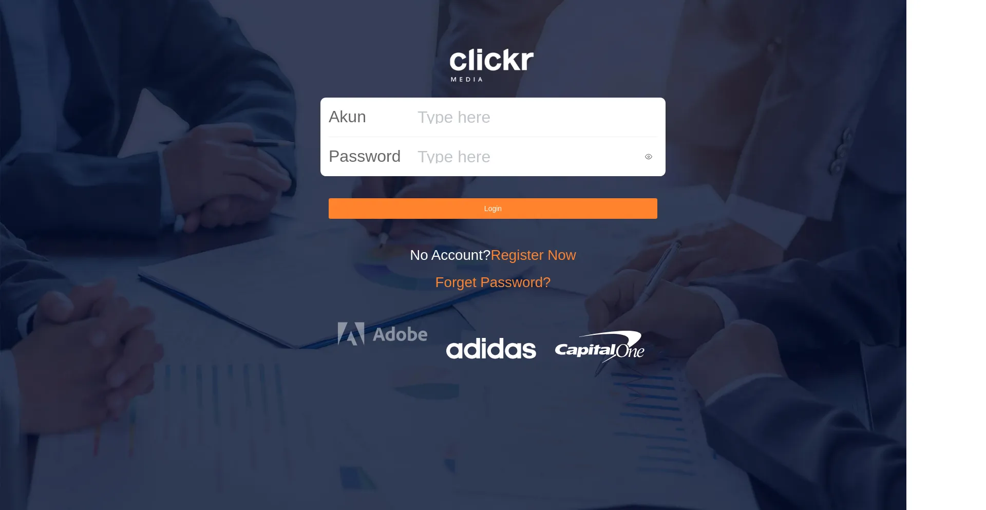 Website screenshot of Clickrmedia.net