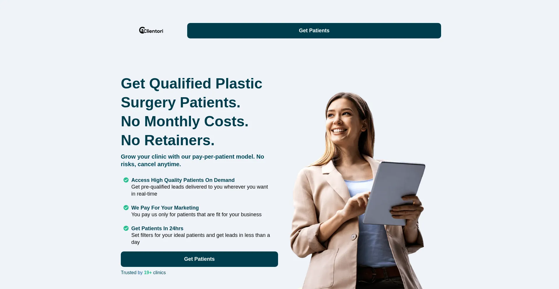 Clientori.com Screenshot