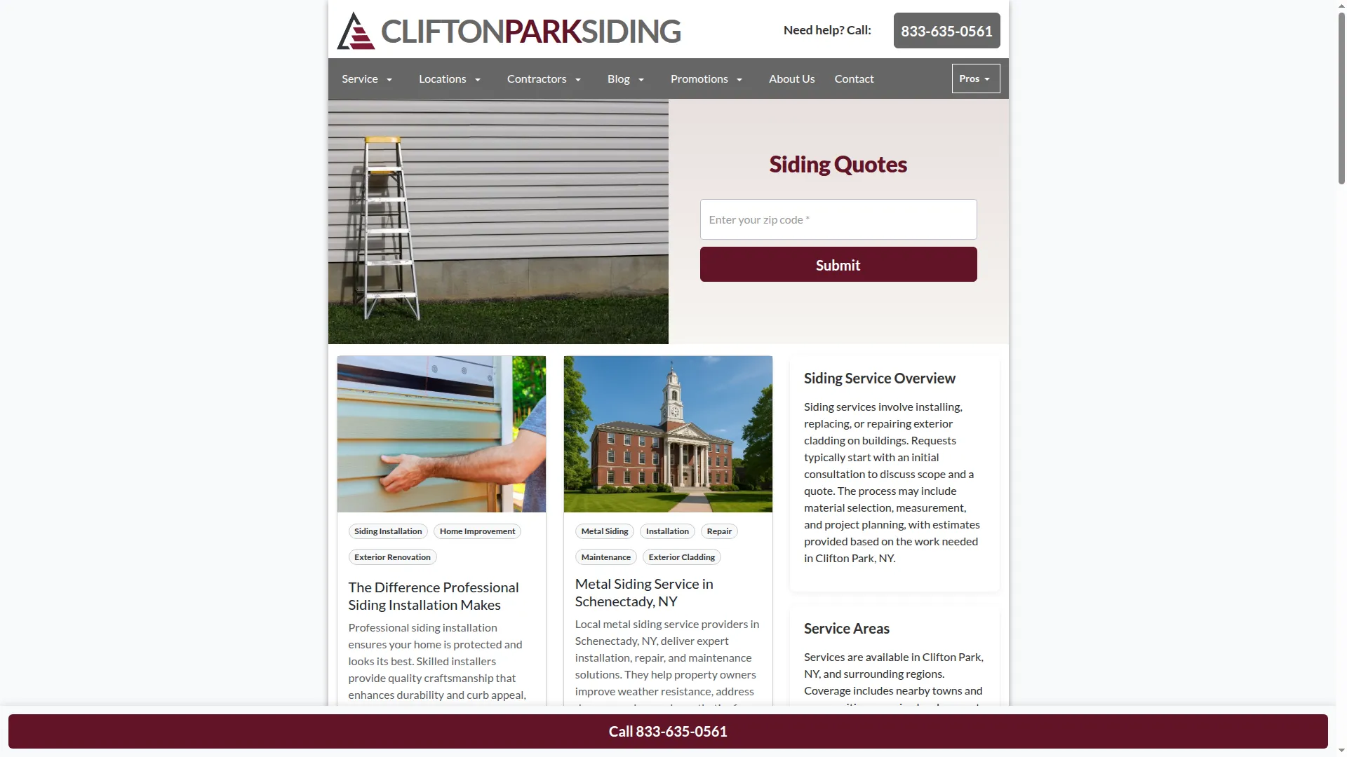 Cliftonparksidingservice.com