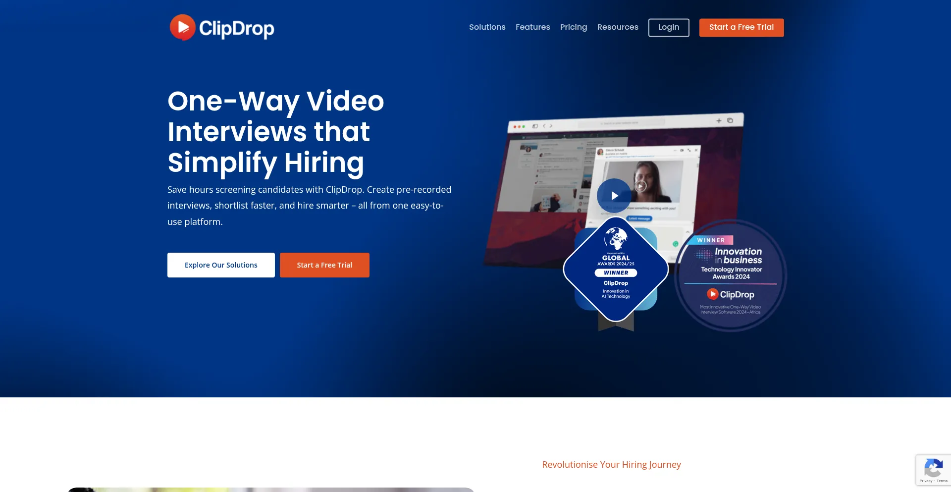 Website screenshot of Clipdrop.io